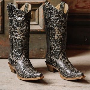 Corral vintage lizard leather western boot